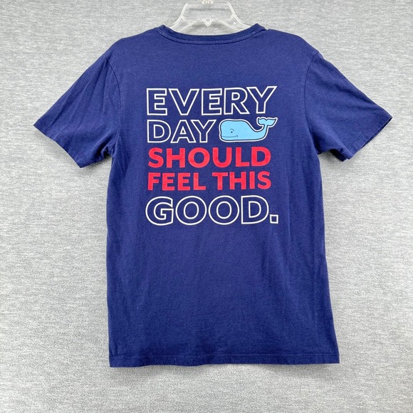 Vineyard Vines Other - Vineyard Vines T-Shirt Mens Small Navy Blue Everyday Should Feel This Good
